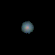 Stacked rest-frame UVJ image of galaxies in the selected redshift bin